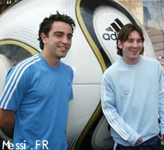 Xavi  y  Messi